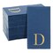 100 Pack Navy Blue Monogrammed Napkins with Letter D, Gold Foil Initial for Wedding Reception, Engagement Party (4x8 Inches)